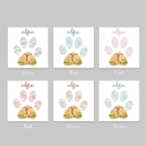 Thumbnail 2 - Personalised Pet Photo Pawprint Cushion