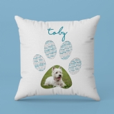 Thumbnail 6 - Personalised Pet Photo Pawprint Cushion
