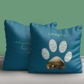 Thumbnail 3 - Personalised Pet Photo Pawprint Cushion