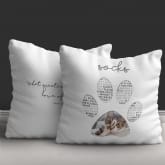 Thumbnail 4 - Personalised Pet Photo Pawprint Cushion