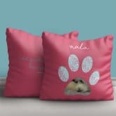 Thumbnail 5 - Personalised Pet Photo Pawprint Cushion