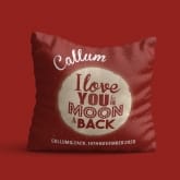 Thumbnail 4 - Personalised Love You to the Moon and Back Cushion
