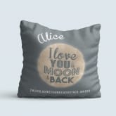 Thumbnail 5 - Personalised Love You to the Moon and Back Cushion