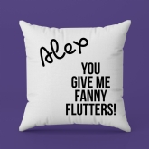 Thumbnail 4 - Personalised You Give Me Flutters! Cushion
