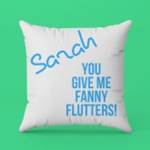 Thumbnail 7 - Personalised You Give Me Flutters! Cushion