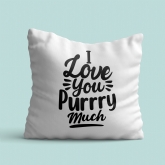 Thumbnail 2 - I Love You Purry Much Cushion