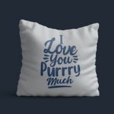 Thumbnail 3 - I Love You Purry Much Cushion