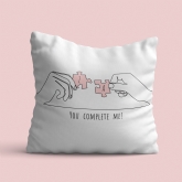 Thumbnail 4 - Personalised "You Complete Me" Cushion