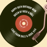Thumbnail 11 - Personalised 50th Birthday Retro Record Cushion