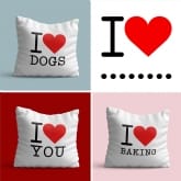 Thumbnail 1 - Personalised I Love... Cushion