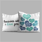 Thumbnail 2 - Personalised Reasons Why I Love You Cushion