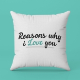 Thumbnail 2 - Personalised Reasons Why I Love You Cushion