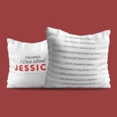 Thumbnail 3 - Personalised Things I Love About…. Cushion