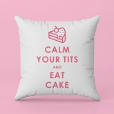 Thumbnail 1 - Funny Keep Calm and Eat Cake Cushion