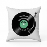 Thumbnail 11 - 60th Birthday Retro Record Personalised Cushion