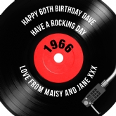 Thumbnail 3 - 60th Birthday Retro Record Personalised Cushion