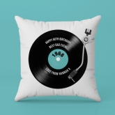 Thumbnail 4 - 60th Birthday Retro Record Personalised Cushion