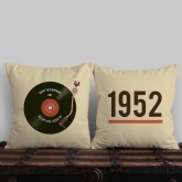 Thumbnail 1 - Personalised 70th Birthday Retro Record Cushion