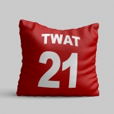 Thumbnail 7 - Personalised Offensive Nickname Back of Football Shirt Cushion