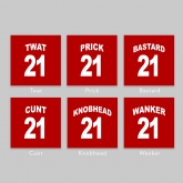 Thumbnail 9 - Personalised Offensive Nickname Back of Football Shirt Cushion