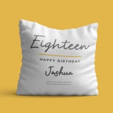 Thumbnail 4 - Classy 18th Birthday Personalised Cushion