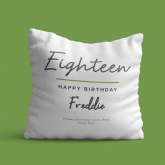 Thumbnail 6 - Classy 18th Birthday Personalised Cushion