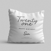 Thumbnail 6 - Classy 21st Birthday Personalised Cushion