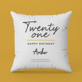 Thumbnail 5 - Classy 21st Birthday Personalised Cushion