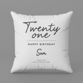 Thumbnail 7 - Classy 21st Birthday Personalised Cushion