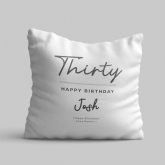 Thumbnail 5 - Classy 30th Birthday Personalised Cushion