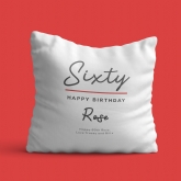 Thumbnail 5 - Classy Personalised 60th Birthday Cushion