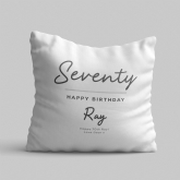 Thumbnail 7 - Personalised Classy 70th Birthday Cushion
