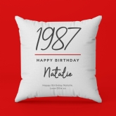 Thumbnail 3 - Classy Birthday Year Personalised Cushion