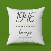 Thumbnail 5 - Classy Birthday Year Personalised Cushion