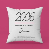 Thumbnail 6 - Classy Birthday Year Personalised Cushion