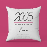 Thumbnail 3 - Classy 18th Birthday Year Personalised Cushion