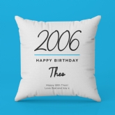 Thumbnail 3 - Classy 18th Birthday Year Personalised Cushion