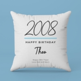 Thumbnail 3 - Classy 18th Birthday Year Personalised Cushion