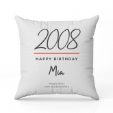 Thumbnail 9 - Classy 18th Birthday Year Personalised Cushion