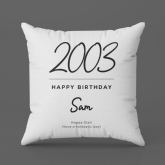 Thumbnail 8 - Classy 21st Birthday Year Personalised Cushion