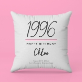 Thumbnail 6 - Personalised Classy 30th Birthday Year Cushion