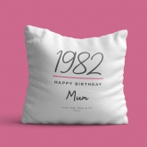 Thumbnail 2 - Personalised Classy 40th Birthday Year Cushion