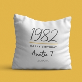 Thumbnail 5 - Personalised Classy 40th Birthday Year Cushion