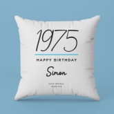 Thumbnail 5 - Personalised Classy 50th Birthday Year Cushion
