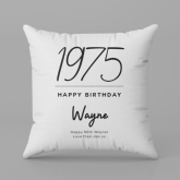 Thumbnail 6 - Personalised Classy 50th Birthday Year Cushion