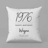 Thumbnail 6 - Personalised Classy 50th Birthday Year Cushion