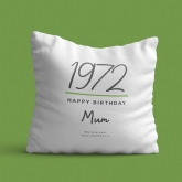 Thumbnail 3 - Personalised Classy 50th Birthday Year Cushion