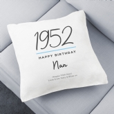 Thumbnail 1 - Classy 70th Birthday Year Personalised Cushion