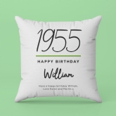 Thumbnail 3 - Classy 70th Birthday Year Personalised Cushion