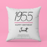 Thumbnail 4 - Classy 70th Birthday Year Personalised Cushion